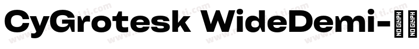 CyGrotesk WideDemi字体转换